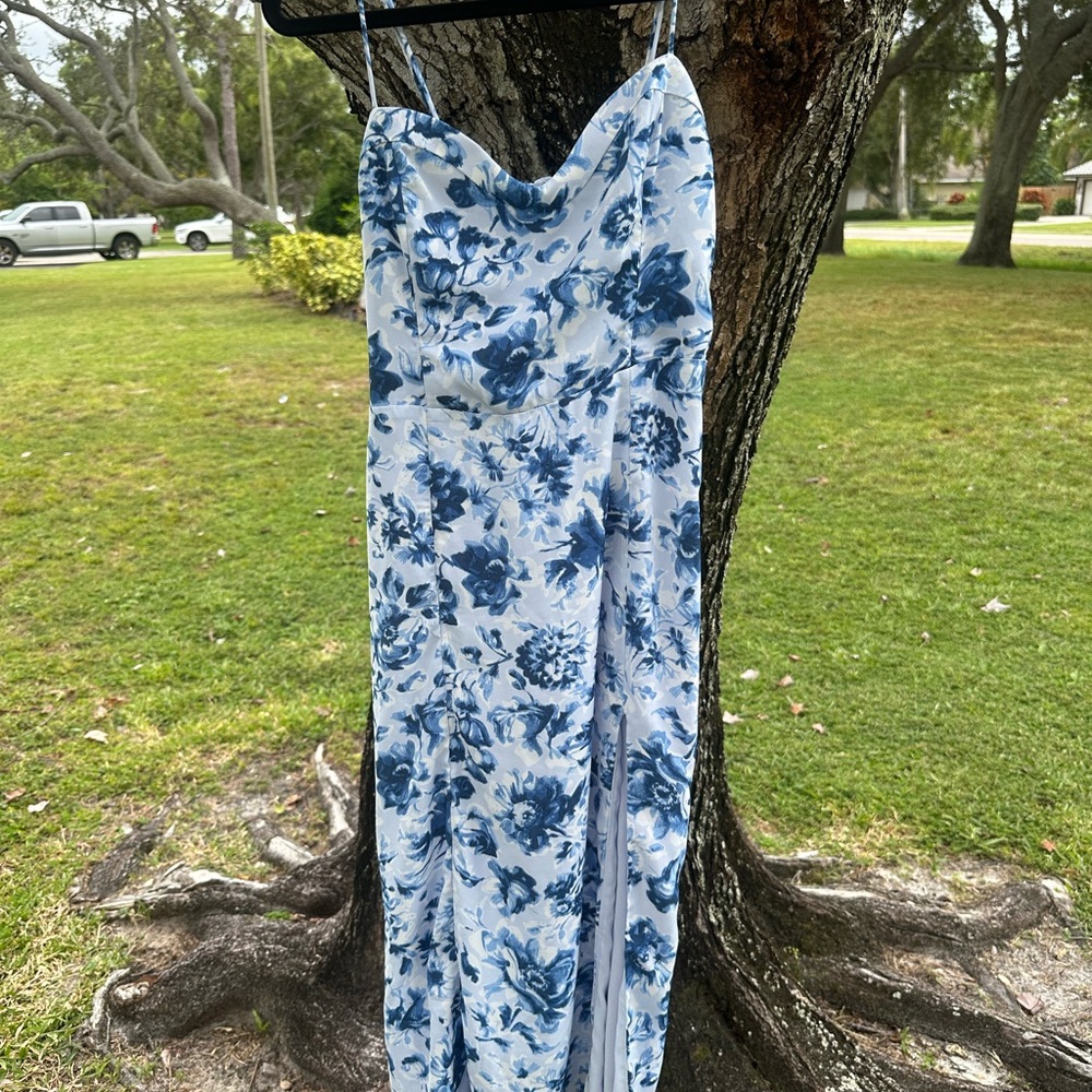 Abercrombie & Fitch Blue Floral Dress